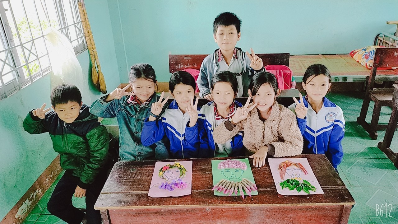 “Học mà chơi – chơi mà học ” cùng với các em học sinh trong môn Mĩ thuật theo hướng phát triển phẩm chất, năng lực.